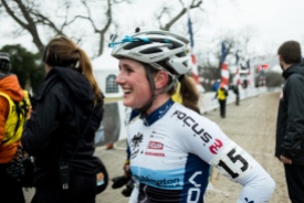 Ellen Noble (JAM Fund/NCC) is all smiles, winning the Women's U23 division.